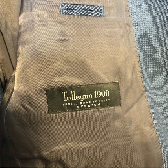 J.Crew Ludlow Tollegno 1900 Blue Italian Wool Suit Jacket Size 40R NWT - Picture 8 of 12